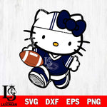 Penn State Nittany Lions Cute Hello Kitty Football 9 Svg Eps Dxf Png File, NCAA svg, Digital Download, Instant Download