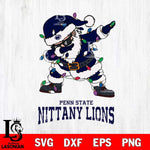 Penn State Nittany Lions Dabbing Santa Claus Ugly Christmas Svg dxf eps png pdf file,NCAA svg,Digital Download,Cricut file
