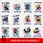 Penn State Nittany Lions Disney Rad Dad NCAA Bundle 12 SVG DXF EPS PNG FILE, BUNDLE NCAA Disney Father day File Cut,Digital Download,Instant Download,Disney Svg Files
