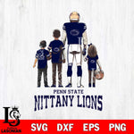 Penn State Nittany Lions Father Football SVG DXF EPS PNG FILE,NCAA SVG, Father day Digital Download,Instant Download, Silhouette