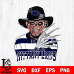 Penn State Nittany Lions Freddy Krueger Horror Halloween Svg Eps Dxf Png File, NCAA svg, Digital Download, Instant Download