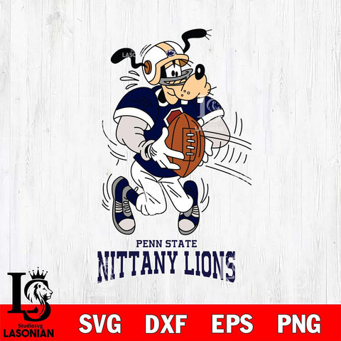 Penn State Nittany Lions Goofy Sport Football SVG DXF EPS PNG FILE,NCAA svg ,Football Digital Download,Instant Download, Silhouette