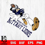Penn State Nittany Lions Goofy rugby player SVG DXF EPS PNG FILE,NCAA svg ,Football Digital Download,Instant Download, Silhouette