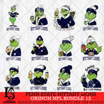 Penn State Nittany Lions Grinch NCAA Bundle 12 SVG Eps Dxf Png File, Digital Download, Instant Download