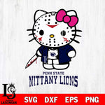 Penn State Nittany Lions Hello Kitty Horror 3 Svg Eps Dxf Png File, Digital Download