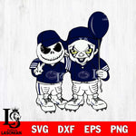 Penn State Nittany Lions Jack Skellington And Pennywise Football Svg Eps Dxf Png File, NCAA svg, Digital Download, Instant Download