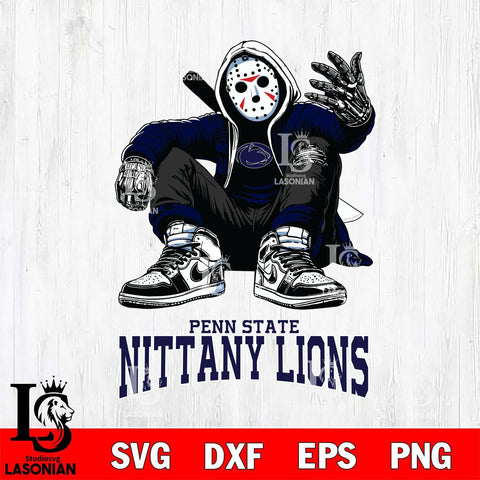 Penn State Nittany Lions Jason Voorhees Halloween SVG Svg Eps Dxf Png File, Digital Download, Instant Download