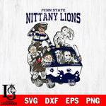 Penn State Nittany Lions Jason Voorhees Horror 10 Svg Eps Dxf Png File, NCAA svg, Digital Download, Instant Download
