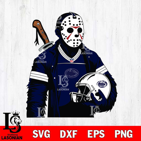 Penn State Nittany Lions Jason Voorhees Horror 2 Svg Eps Dxf Png File, NCAA svg, Digital Download, Instant Download