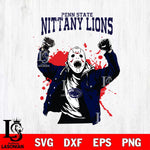 Penn State Nittany Lions Jason Voorhees Horror Halloween 3 Svg Eps Dxf Png File, NCAA svg, Digital Download, Instant Download