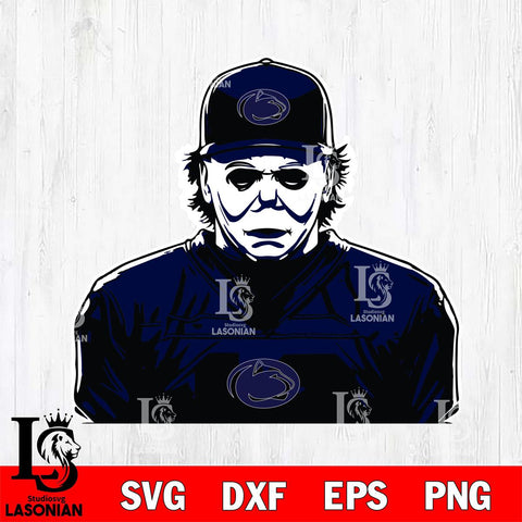 Penn State Nittany Lions Michael Myers Horror Halloween Svg Eps Dxf Png File, NCAA svg, Digital Download, Instant Download