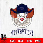Penn State Nittany Lions Pennywise Horror Sport 12 Svg Eps Dxf Png File, Digital Download