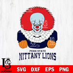 Penn State Nittany Lions Pennywise Horror Sport 3 Svg Eps Dxf Png File, Digital Download