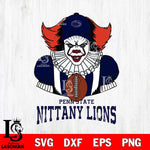 Penn State Nittany Lions Pennywise Horror Sport 9 Svg Eps Dxf Png File, Digital Download