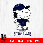 Penn State Nittany Lions Snoopy football SVG DXF EPS PNG FILE,Snoopy File Cut, NCAA Digital Download,Instant Download,Christmas Silhouette