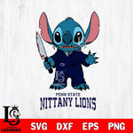 Penn State Nittany Lions Stitch Horror 2 Svg Eps Dxf Png File, NCAA svg, Digital Download, Instant Download