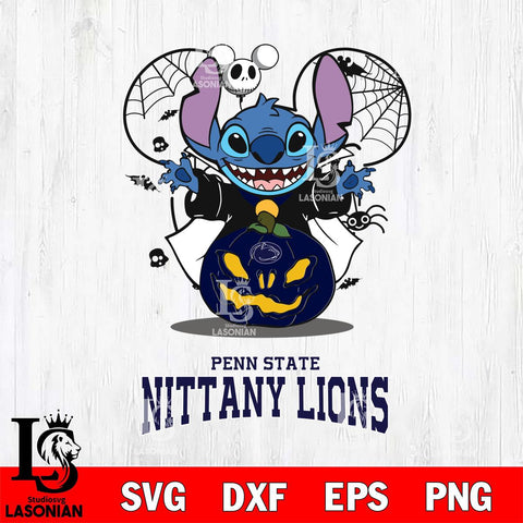 Penn State Nittany Lions Stitch Horror Halloween Svg Eps Dxf Png File, Digital Download, Instant Download