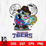 Philadelphia 76ers Stitch Freddy Krueger Halloween Svg Eps Dxf Png File, Digital Download, Instant Download