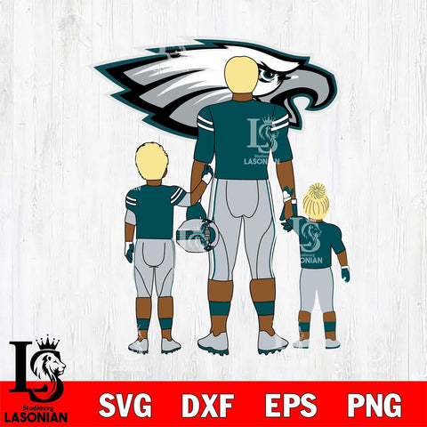 Philadelphia Eagles Best Dad Ever , father day , DAD NFL 4 Svg Eps Dxf Png File, Digital Download, Instant Download