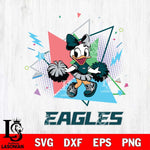 Philadelphia Eagles Cute Daisy Duck Cheerleader SVG DXF EPS PNG FILE, Disney Father day File Cut,Digital Download,Instant Download,Disney Svg Files