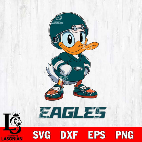 Philadelphia Eagles Donald Duck NFL Cricut, NFL SVG DXF EPS PNG FILE, Digital Download,Instant Download, Silhouette