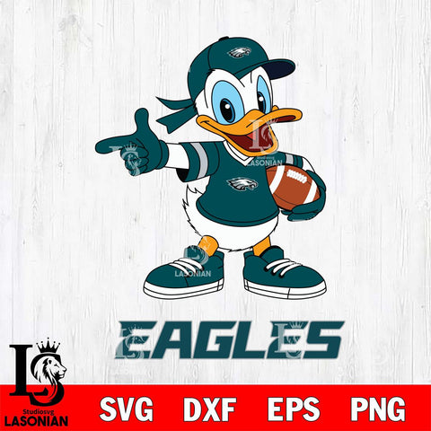 Philadelphia Eagles Donald Duck Sport Cricut, NFL SVG DXF EPS PNG FILE, Digital Download,Instant Download, Silhouette