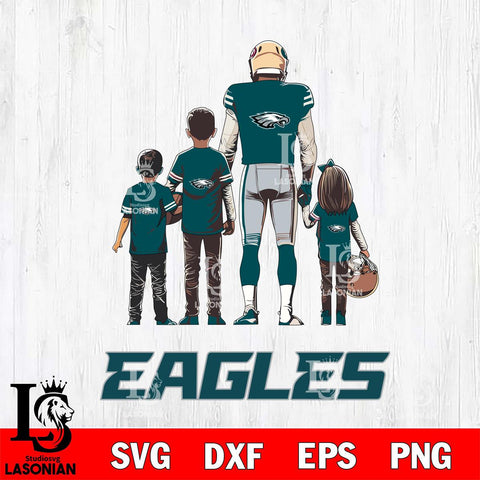 Philadelphia Eagles Father Football SVG DXF EPS PNG FILE,NFL SVG, Father day Digital Download,Instant Download, Silhouette