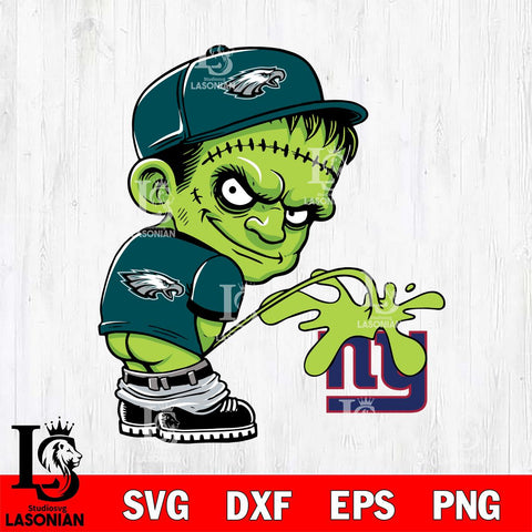 Philadelphia Eagles Frankenstein Piss On New York Giants Svg Eps Dxf Png File, Digital Download, Instant Download