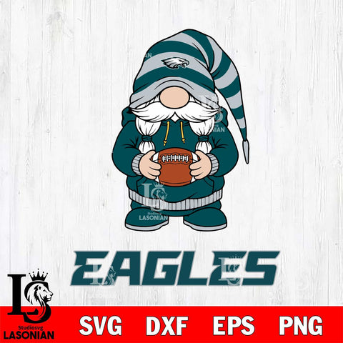 Philadelphia Eagles Gnome Sport File Cut, NFL SVG, Digital Download , CHRISTMAS Criucut , Silhouette
