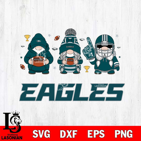 Philadelphia Eagles Gnome #1 Football File Cut, NFL SVG, Digital Download , CHRISTMAS Criucut , Silhouette