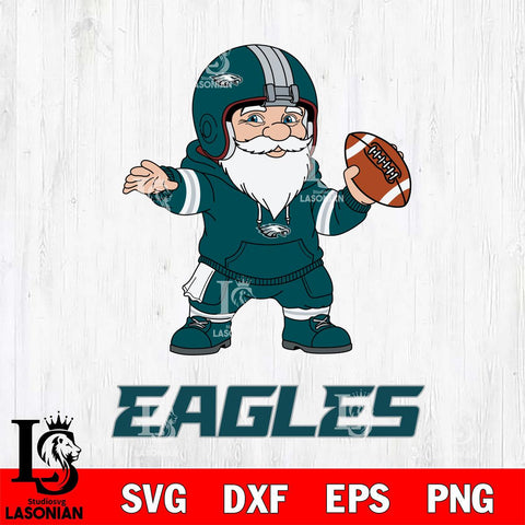 Philadelphia Eagles Gnome football player File Cut, NFL SVG, Digital Download , CHRISTMAS Criucut , Silhouette