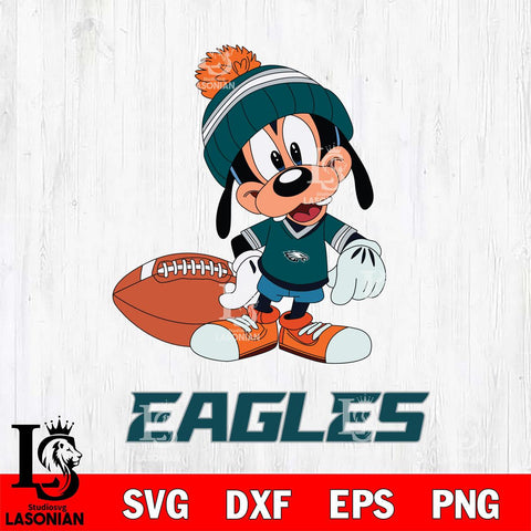 Philadelphia Eagles Goofy Football SVG DXF EPS PNG FILE,NFL Cricut ,Football Digital Download,Instant Download, Silhouette