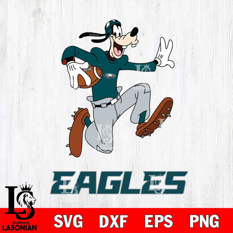 Philadelphia Eagles Goofy rugby Sport SVG DXF EPS PNG FILE,NFL Cricut ,Football Digital Download,Instant Download, Silhouette