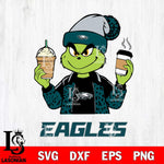 Philadelphia Eagles Grinch 2 coffee Svg Eps Dxf Png File, Digital Download, Instant Download