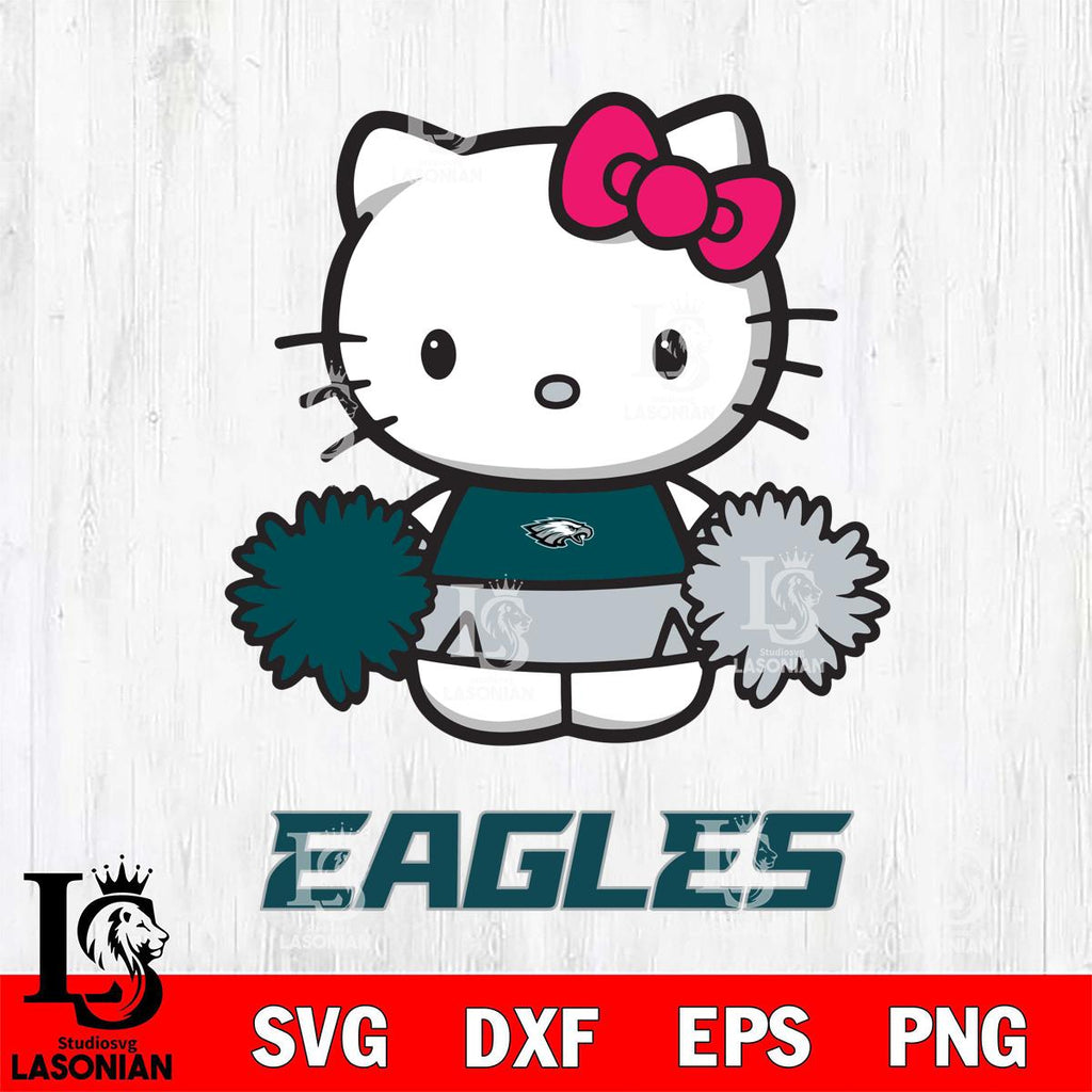 Hello Eagle Philadelphia Eagles Hello Kitty Cheerleader 2 – lasoniansvg