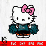 Philadelphia Eagles Hello Kitty Cheerleader 2 Svg Eps Dxf Png File, Digital Download, Instant Download