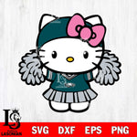 Philadelphia Eagles Hello Kitty Cheerleader 5 Svg Eps Dxf Png File, Digital Download, Instant Download