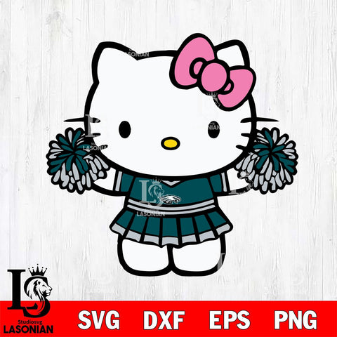 Philadelphia Eagles Hello Kitty Cheerleader 9 Svg Eps Dxf Png File, Digital Download, Instant Download
