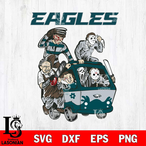 Philadelphia Eagles Jason Voorhees Horror 10 Svg Eps Dxf Png File, NFL svg, Digital Download, Instant Download