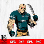 Philadelphia Eagles Jason Voorhees Horror 8 Svg Eps Dxf Png File, NFL svg, Digital Download, Instant Download