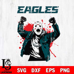 Philadelphia Eagles Jason Voorhees Horror Halloween 3 Svg Eps Dxf Png File, Digital Download, Instant Download