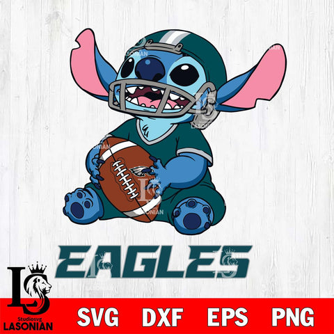 Philadelphia Eagles Lilo and stitch Football SVG DXF EPS PNG FILE, Stitch File Cut,NFL Digital Download,Instant Download, Silhouette