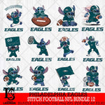 Philadelphia Eagles Lilo and stitch Football NFL Bundle 12 SVG DXF EPS PNG FILE, NFL File Cut, Digital Download,Instant Download, Silhouette, Cricut