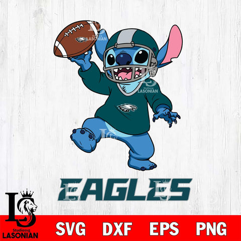 Philadelphia Eagles Lilo and stitch Sport SVG DXF EPS PNG FILE, Stitch File Cut,NFL Digital Download,Instant Download, Silhouette