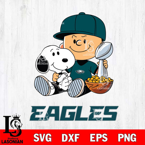 Philadelphia Eagles Peanuts Snoopy Champion football SVG DXF EPS PNG FILE,Snoopy File Cut, Nfl Digital Download,Instant Download, Silhouette