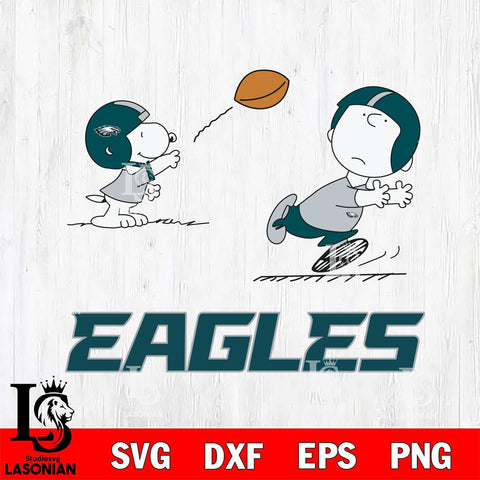 Philadelphia Eagles Peanuts play football SVG DXF EPS PNG FILE,Snoopy File Cut, Nfl Digital Download,Instant Download, Silhouette