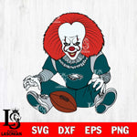 Philadelphia Eagles Pennywise Horror Sport 6 Svg Eps Dxf Png File, NFL svg, Digital Download, Instant Download