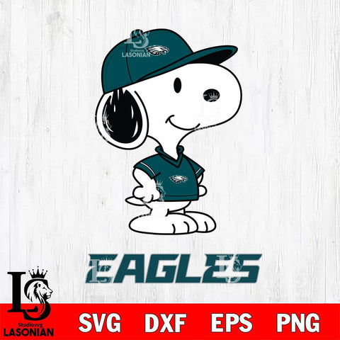 Philadelphia Eagles Snoopy Football sport SVG DXF EPS PNG FILE,Snoopy File Cut, Nfl Digital Download,Instant Download, Silhouette