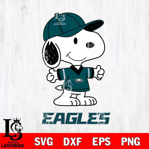 Philadelphia Eagles Snoopy football SVG DXF EPS PNG FILE,Snoopy File Cut, Nfl Digital Download,Instant Download, Silhouette
