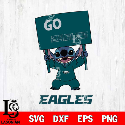 Philadelphia Eagles Stitch Go cheer SVG DXF EPS PNG FILE, NFL File Cut, Digital Download,Instant Download, Silhouette, Cricut